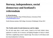 Norway Independence and Scotland - Nordic Horizons